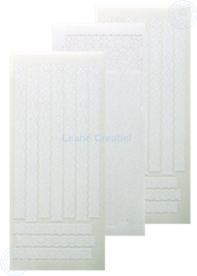 Afbeelding van LeCreaDesign® Lace sticker wit