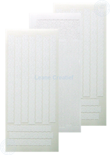 Image sur LeCreaDesign® sticker 'dentelle' blanc