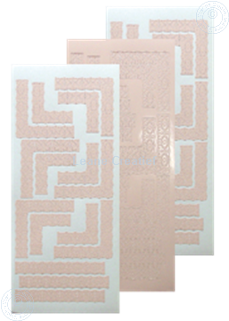 Afbeeldingen van LeCreaDesign® Lace hoek sticker skin