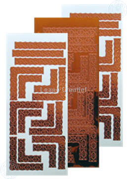 Picture of LeCreaDesign® Lace corner sticker mirror copper