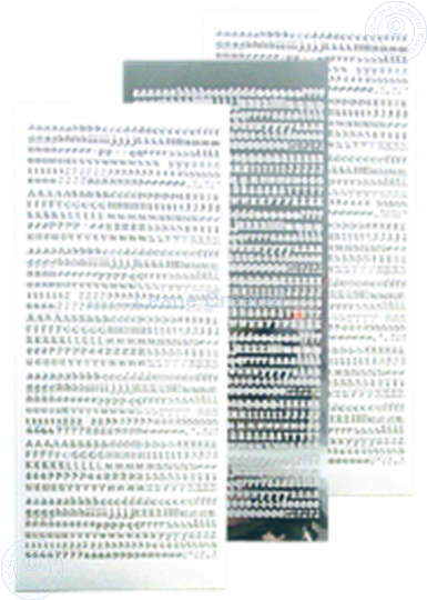 Image sur LeCreaDesign® Alphabet sticker mirror silver