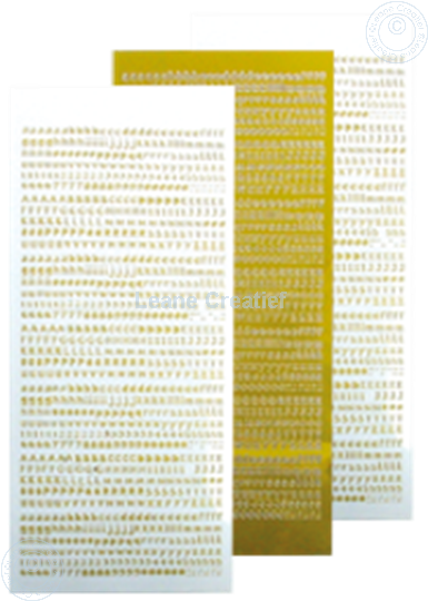 Bild von LeCreaDesign® Alfabet Stickers mirror yellow
