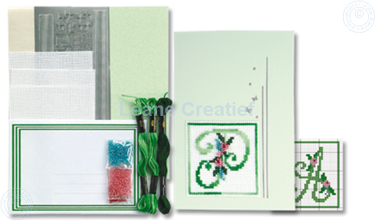 Image sur Alphabet point de croix kit de cartes avec perles #3