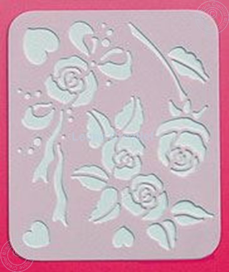Picture of LeCreaDesign® Spirella® stencil roses