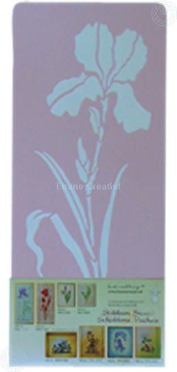 Afbeelding van LeCreaDesign® Sjabloon Iris groot