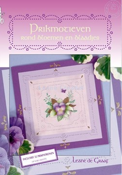 Afbeeldingen van Prikmotieven rond bloemen en blaadjes
