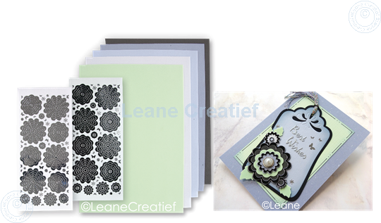 Image sur Sticker &  Foam de fleurs assortiment  2 gris