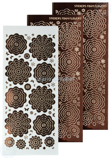 Image sur Stickers des  fleurs mirror brown