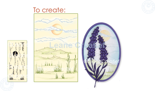 Afbeelding van LeCreaDesign® clear stamp Landschap achtergrond 