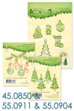 Afbeeldingen van Set Lea'bilitie & Clearstamp Christmas trees & ornaments