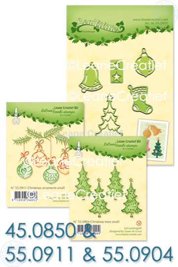 Bild von Set Lea'bilitie & Clearstamp Christmas trees & ornaments