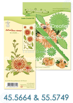 Picture of  Multi die & Clear stamp Chrysanthemum 