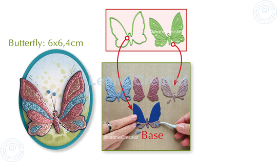 Image sur Lea’bilitie® Patch die Papillon matrice pour découper & embossing