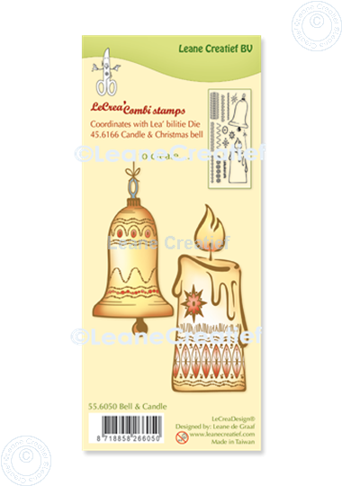 Picture of LeCreaDesign® combi clear stamp Bell & Candle 