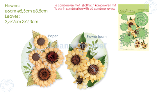 Picture of LeCreaDesign® deco clear stamp Sunflower 3D 