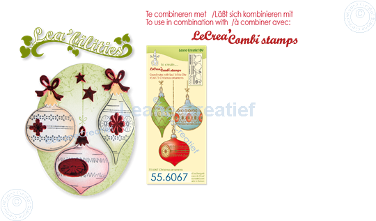 Afbeelding van Lea’bilitie® Kerst ornamenten  snij en embossing mal