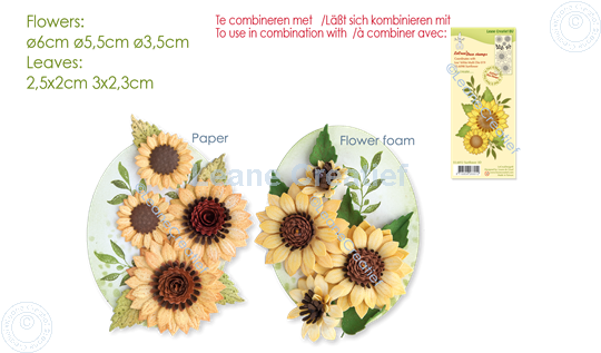 Bild von Lea’bilitie® Multi die 019 Sonnenblume  3D  Präge- und Schneideschablone