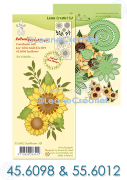 Bild von Multi die & Clear Stamp Sonneblume 3D