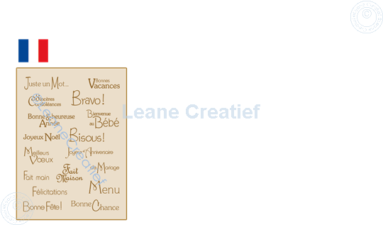 Bild von LeCreaDesign® Kombi Silikon Stempel  Französische Texte 3