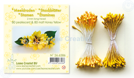 Image sur Étamines  2mm,  80 matt & 80 pearl Honey yellow