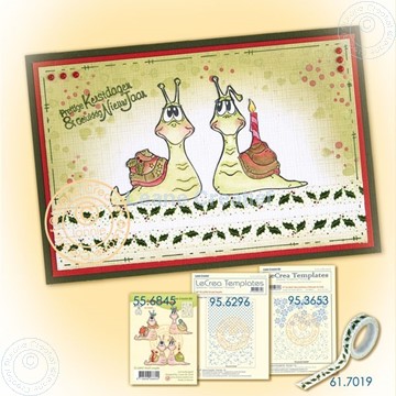 Bild von Snail Christmas card