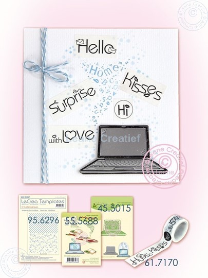 Afbeelding van Laptop with Washi text
