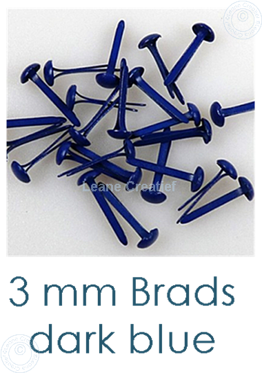 Picture of 40 Brads Dark blue 3mm