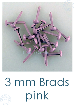 Picture of 40 Brads Pink 3mm