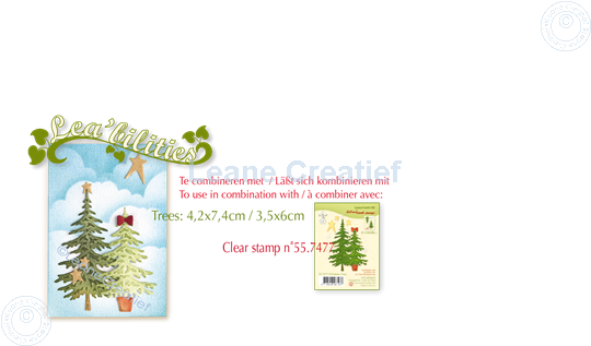 Bild von Lea’bilitie® Weihnachtsbäume Präge- und Schneideschablone