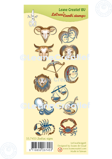 Image sur LeCreaDesign® tampon clair à combiner Signes du zodiaque