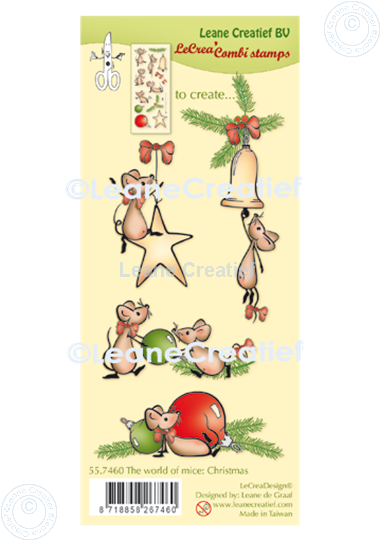 Image sur LeCreaDesign® tampon clair à combiner The world of mice Noël