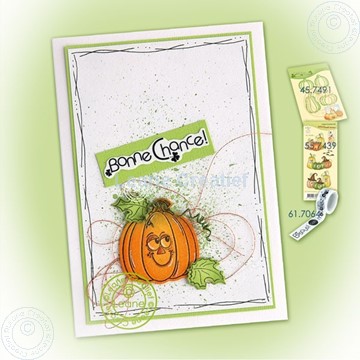 Bild von Pumpkin on splatter background