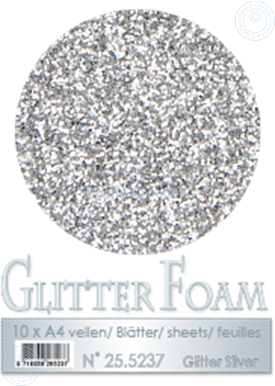 Image sur Glitter Foam A4 sheet Silver