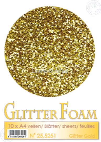 Image sur Glitter Foam A4 sheet Gold