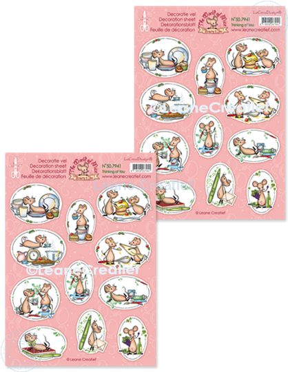 Picture of Decoration sheets The world of Mice, Thinking of you