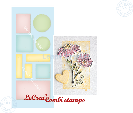 Picture of LeCreaDesign® deco clear stamp Background frames