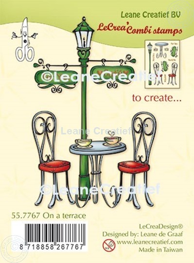 Picture of LeCreaDesign® combi clear stamp On a terrace