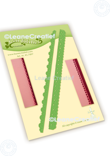 Afbeelding van Lea’bilitie® Card edges scallop Hartjes snij en embossing mal                      