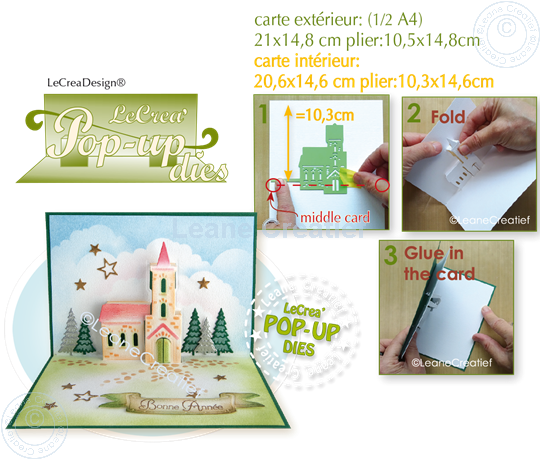 Picture of Lea’bilitie® Pop-Up Church cut and embossing die