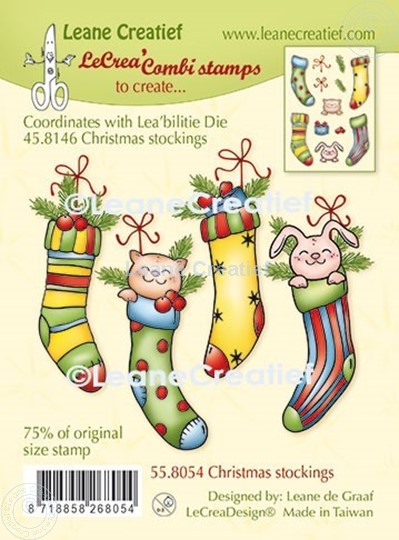 Image sur LeCreaDesign® tampon clair à combiner les chaussettes de Noël
