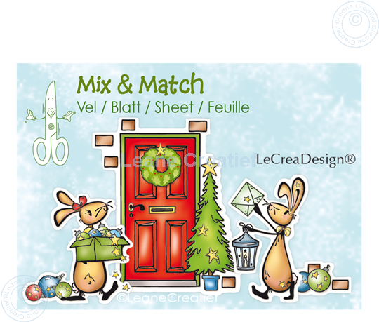 Bild von Mix & Match Blätter A4 Bunnies, Weihnachten