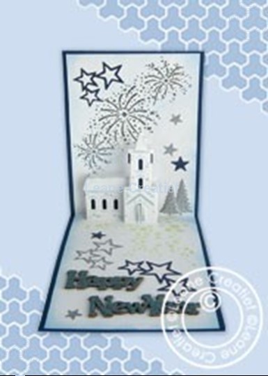 Image sur Pop-up Church New Year card