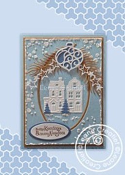 Afbeeldingen van Christmas card with houses