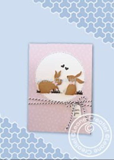 Afbeelding van clean & simple card bunnies