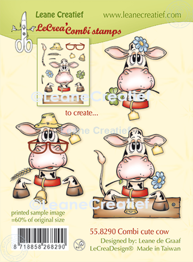 Image sur LeCreaDesign® tampon clair à combiner Vache
