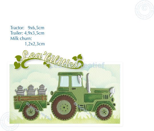 Bild von Lea’bilitie® Traktor Präge- und Schneideschablone