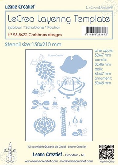 Afbeelding van Layering template Kerst designs