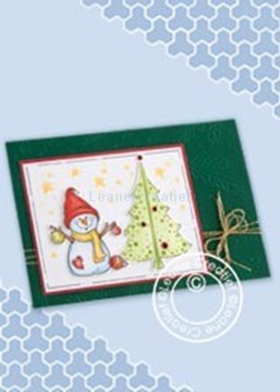 Image de Snowman stamp with tree