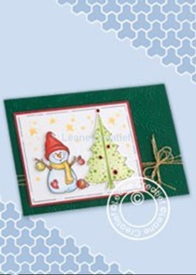 Picture of Snowman stamp with tree