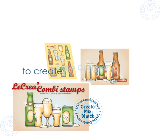 Image sur LeCreaDesign® tampon clair à combiner Bière